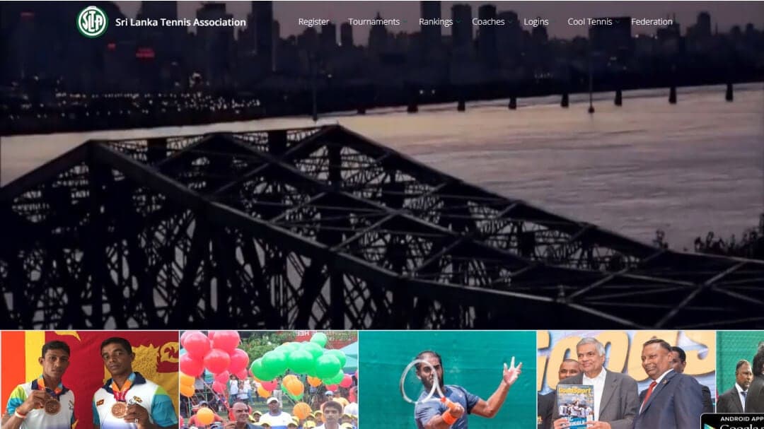 Sri Lanka Tennis Association, Sports product interface
